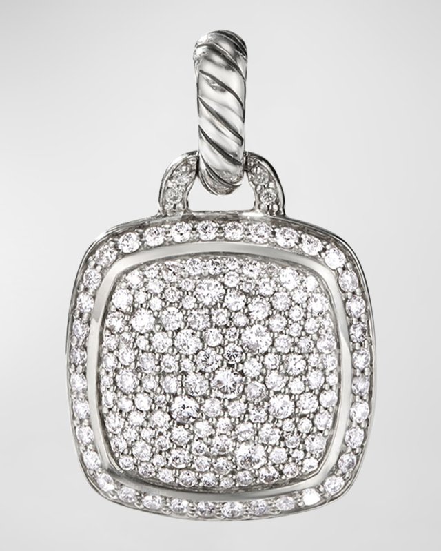 Albion Pendant with Diamonds in Silver, 20mm